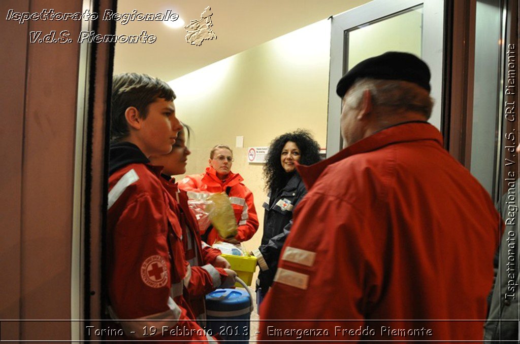 Torino - 19 Febbraio 2013 - Emergenza Freddo Piemonte - Croce Rossa Italiana - Ispettorato Regionale Volontari del Piemonte