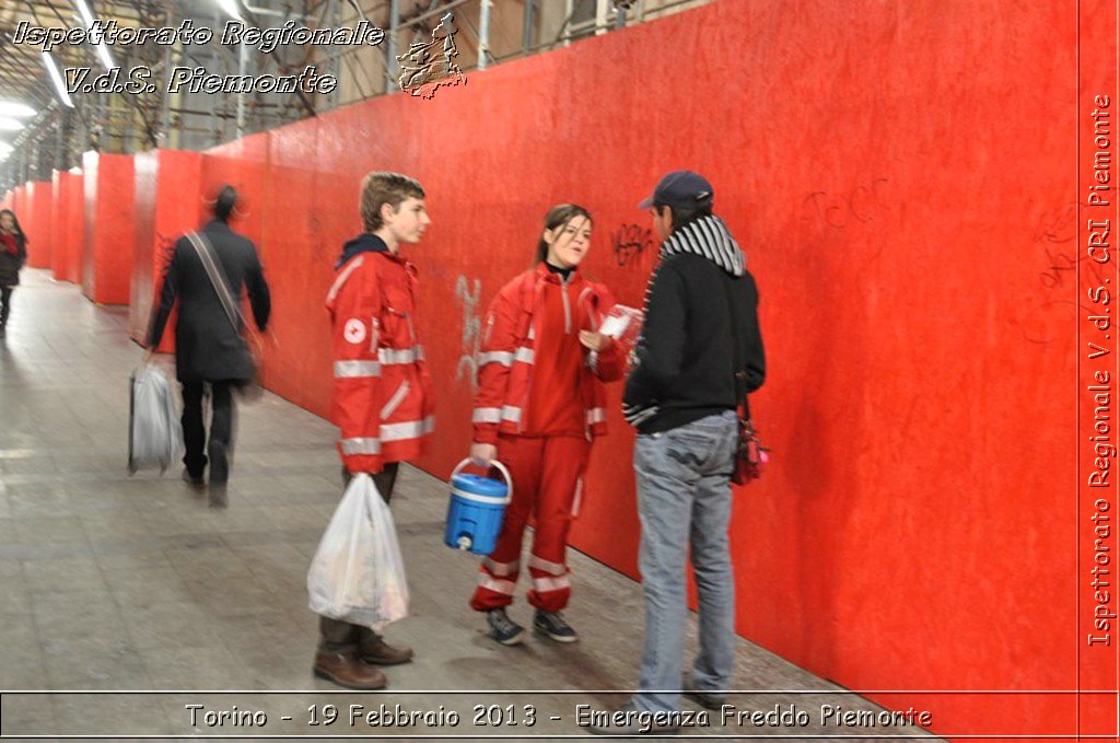 Torino - 19 Febbraio 2013 - Emergenza Freddo Piemonte - Croce Rossa Italiana - Ispettorato Regionale Volontari del Piemonte