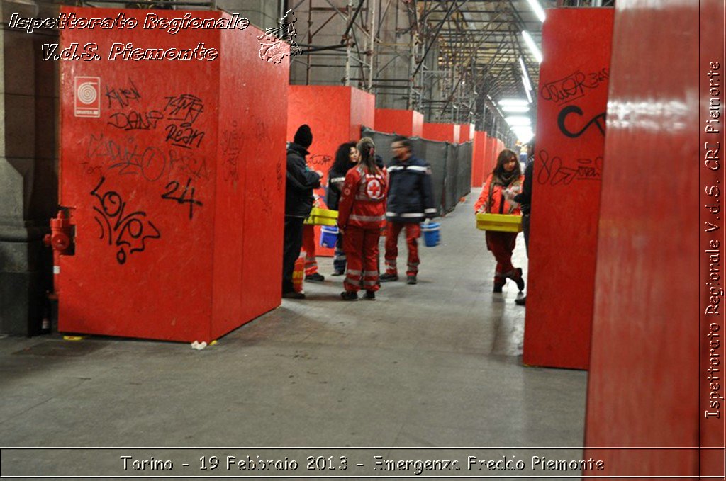 Torino - 19 Febbraio 2013 - Emergenza Freddo Piemonte - Croce Rossa Italiana - Ispettorato Regionale Volontari del Piemonte