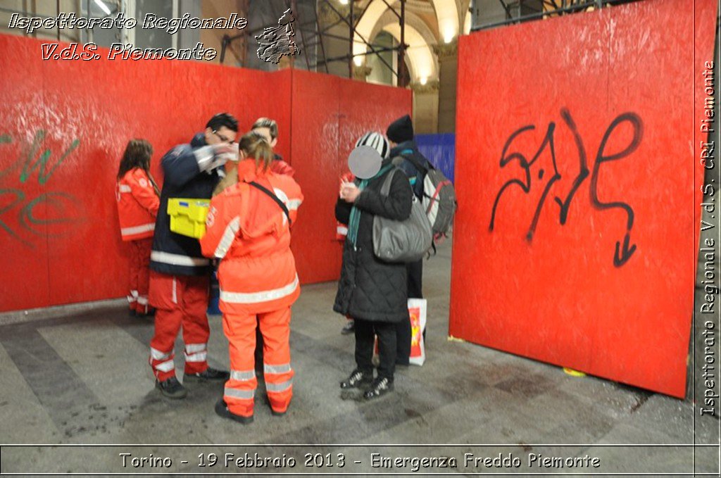 Torino - 19 Febbraio 2013 - Emergenza Freddo Piemonte - Croce Rossa Italiana - Ispettorato Regionale Volontari del Piemonte