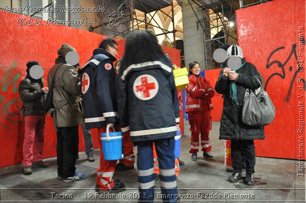 Torino - 19 Febbraio 2013 - Emergenza Freddo Piemonte - Croce Rossa Italiana - Ispettorato Regionale Volontari del Piemonte