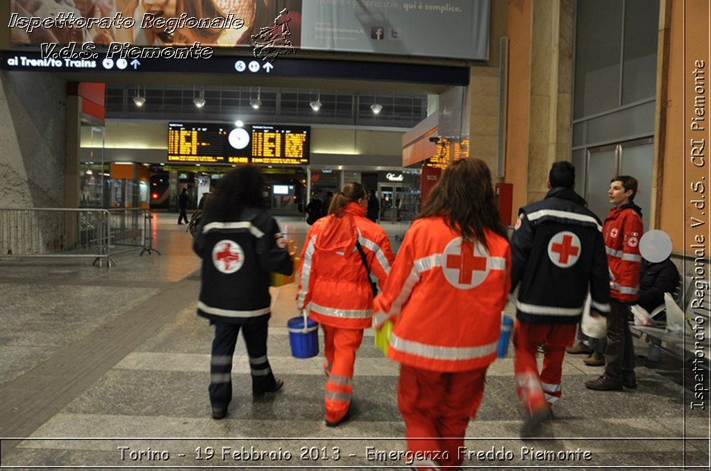 Torino - 19 Febbraio 2013 - Emergenza Freddo Piemonte - Croce Rossa Italiana - Ispettorato Regionale Volontari del Piemonte