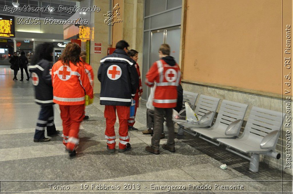 Torino - 19 Febbraio 2013 - Emergenza Freddo Piemonte - Croce Rossa Italiana - Ispettorato Regionale Volontari del Piemonte