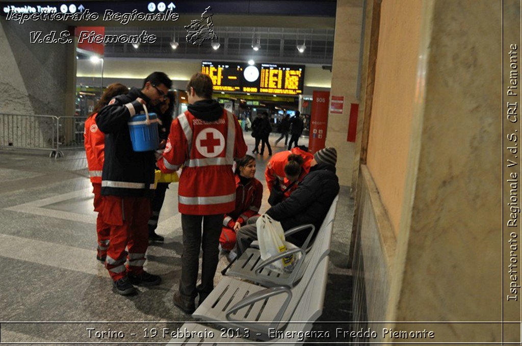 Torino - 19 Febbraio 2013 - Emergenza Freddo Piemonte - Croce Rossa Italiana - Ispettorato Regionale Volontari del Piemonte