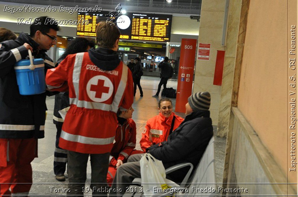 Torino - 19 Febbraio 2013 - Emergenza Freddo Piemonte - Croce Rossa Italiana - Ispettorato Regionale Volontari del Piemonte