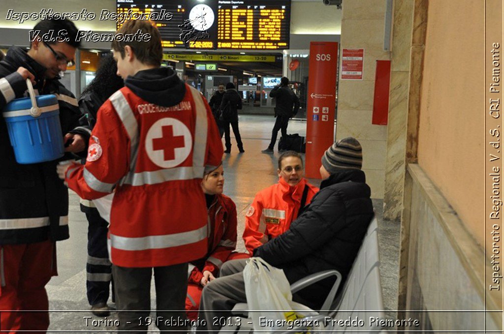 Torino - 19 Febbraio 2013 - Emergenza Freddo Piemonte - Croce Rossa Italiana - Ispettorato Regionale Volontari del Piemonte