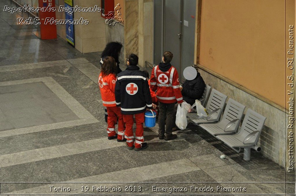 Torino - 19 Febbraio 2013 - Emergenza Freddo Piemonte - Croce Rossa Italiana - Ispettorato Regionale Volontari del Piemonte