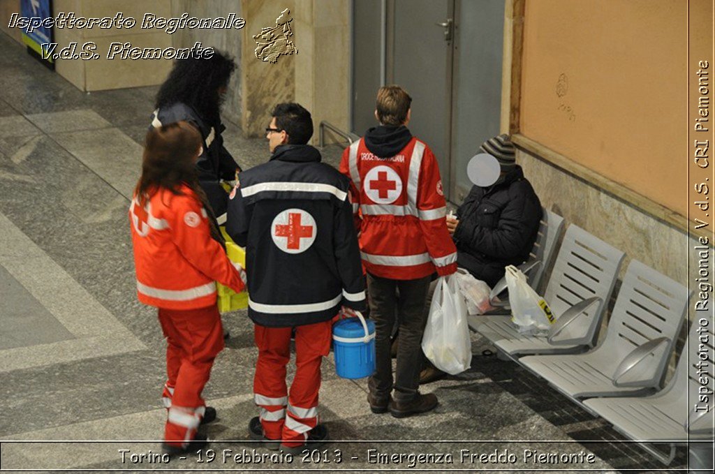 Torino - 19 Febbraio 2013 - Emergenza Freddo Piemonte - Croce Rossa Italiana - Ispettorato Regionale Volontari del Piemonte