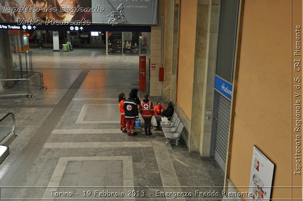 Torino - 19 Febbraio 2013 - Emergenza Freddo Piemonte - Croce Rossa Italiana - Ispettorato Regionale Volontari del Piemonte