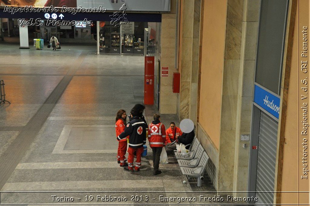 Torino - 19 Febbraio 2013 - Emergenza Freddo Piemonte - Croce Rossa Italiana - Ispettorato Regionale Volontari del Piemonte