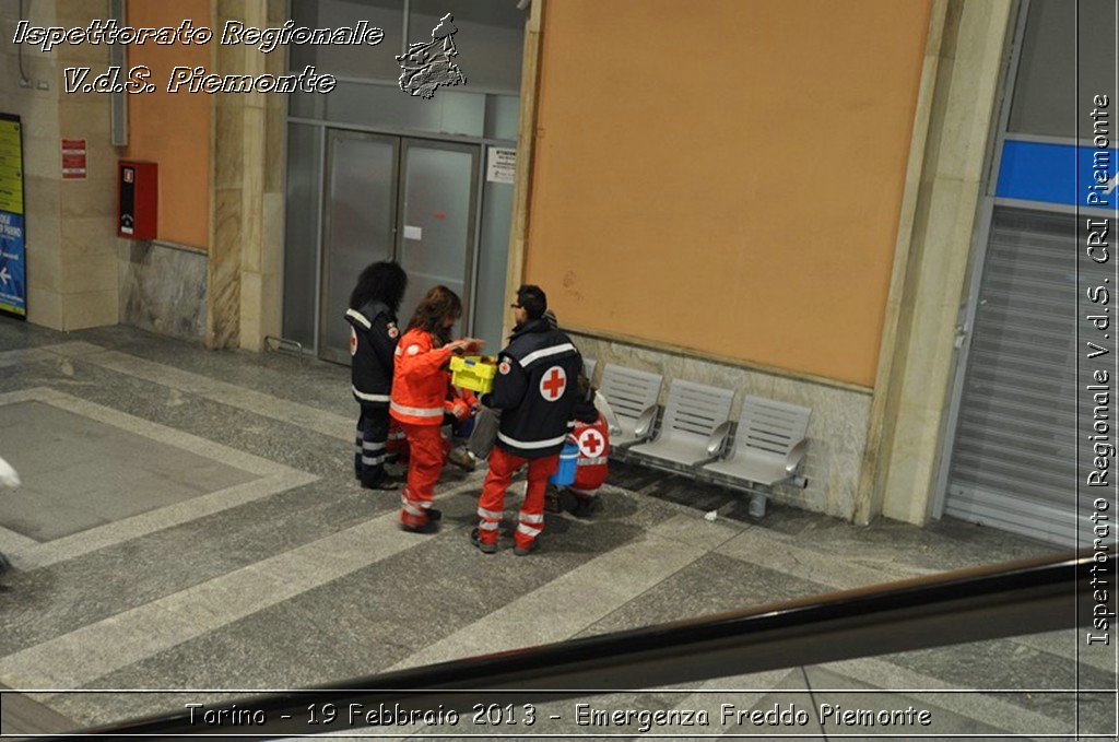 Torino - 19 Febbraio 2013 - Emergenza Freddo Piemonte - Croce Rossa Italiana - Ispettorato Regionale Volontari del Piemonte