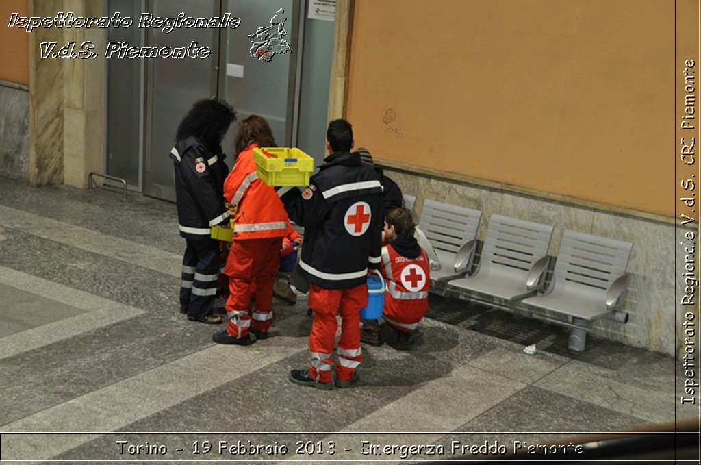 Torino - 19 Febbraio 2013 - Emergenza Freddo Piemonte - Croce Rossa Italiana - Ispettorato Regionale Volontari del Piemonte