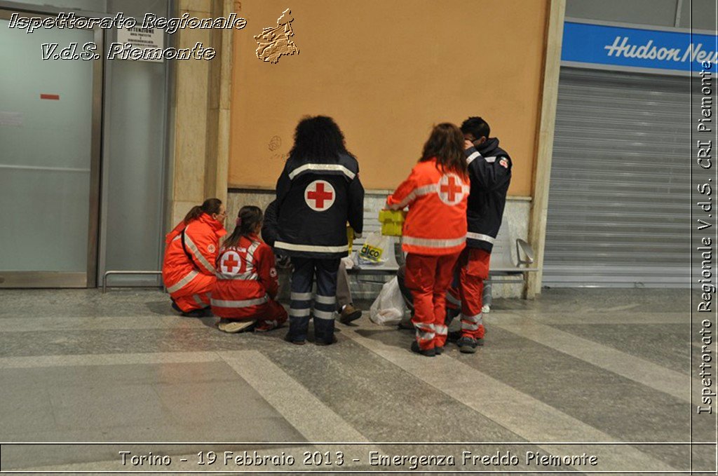 Torino - 19 Febbraio 2013 - Emergenza Freddo Piemonte - Croce Rossa Italiana - Ispettorato Regionale Volontari del Piemonte