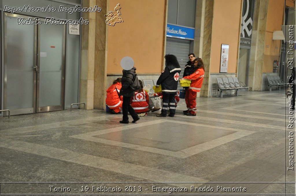 Torino - 19 Febbraio 2013 - Emergenza Freddo Piemonte - Croce Rossa Italiana - Ispettorato Regionale Volontari del Piemonte