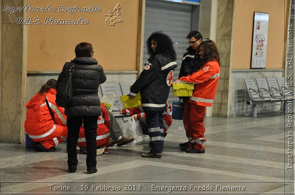 Torino - 19 Febbraio 2013 - Emergenza Freddo Piemonte - Croce Rossa Italiana - Ispettorato Regionale Volontari del Piemonte