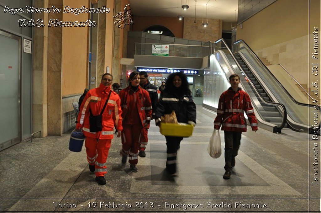 Torino - 19 Febbraio 2013 - Emergenza Freddo Piemonte - Croce Rossa Italiana - Ispettorato Regionale Volontari del Piemonte