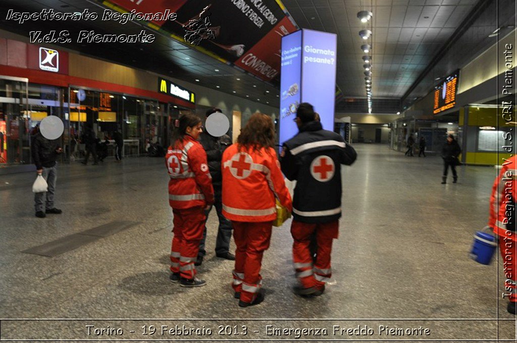 Torino - 19 Febbraio 2013 - Emergenza Freddo Piemonte - Croce Rossa Italiana - Ispettorato Regionale Volontari del Piemonte