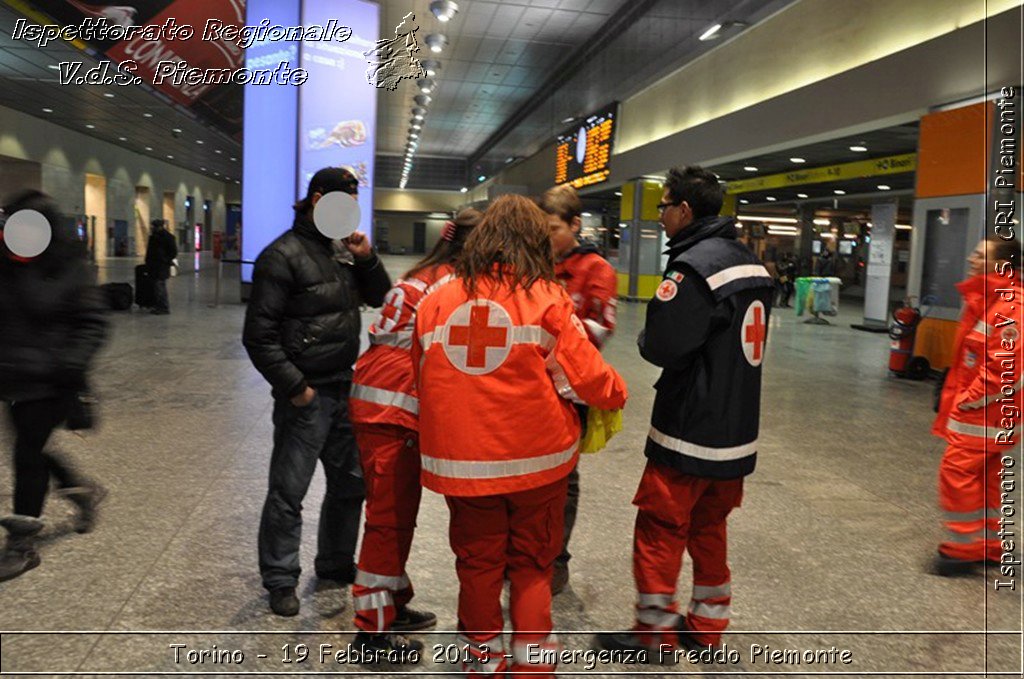 Torino - 19 Febbraio 2013 - Emergenza Freddo Piemonte - Croce Rossa Italiana - Ispettorato Regionale Volontari del Piemonte