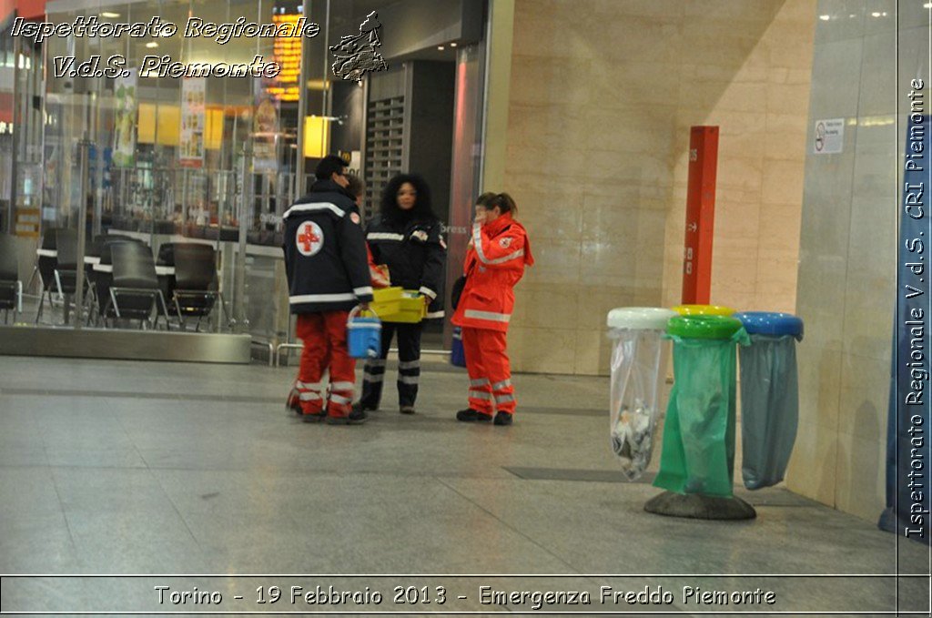 Torino - 19 Febbraio 2013 - Emergenza Freddo Piemonte - Croce Rossa Italiana - Ispettorato Regionale Volontari del Piemonte