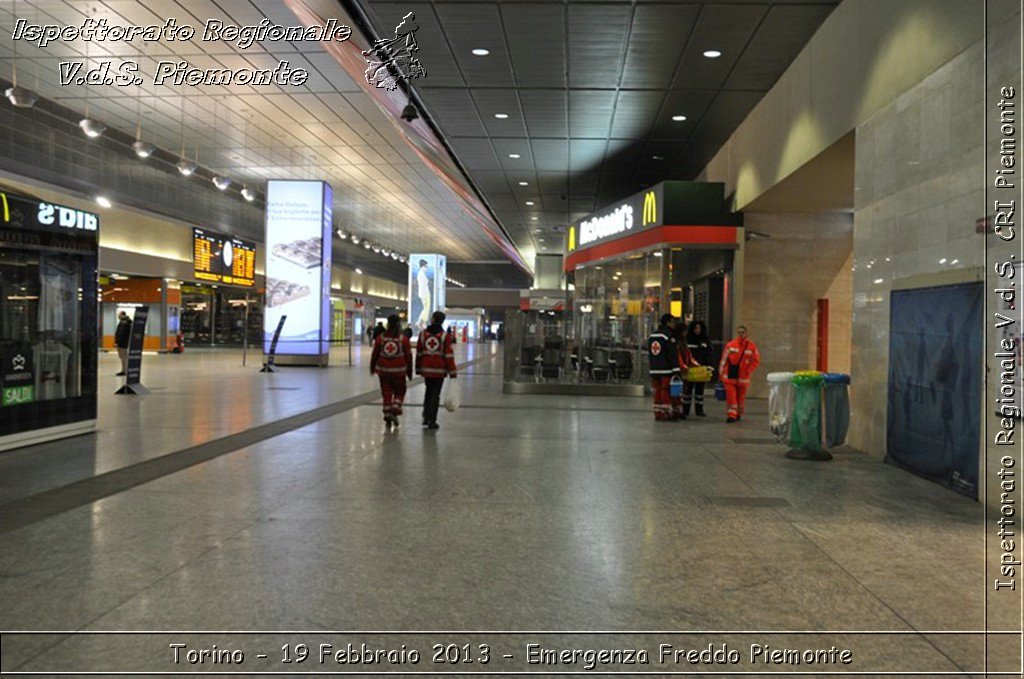 Torino - 19 Febbraio 2013 - Emergenza Freddo Piemonte - Croce Rossa Italiana - Ispettorato Regionale Volontari del Piemonte