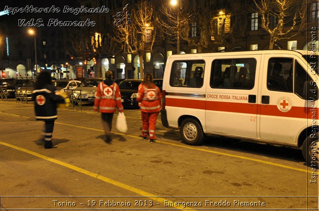 Torino - 19 Febbraio 2013 - Emergenza Freddo Piemonte - Croce Rossa Italiana - Ispettorato Regionale Volontari del Piemonte