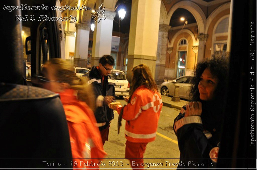 Torino - 19 Febbraio 2013 - Emergenza Freddo Piemonte - Croce Rossa Italiana - Ispettorato Regionale Volontari del Piemonte