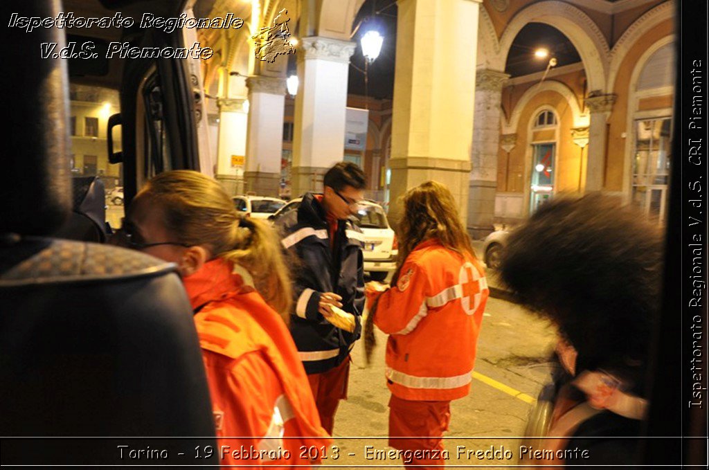 Torino - 19 Febbraio 2013 - Emergenza Freddo Piemonte - Croce Rossa Italiana - Ispettorato Regionale Volontari del Piemonte