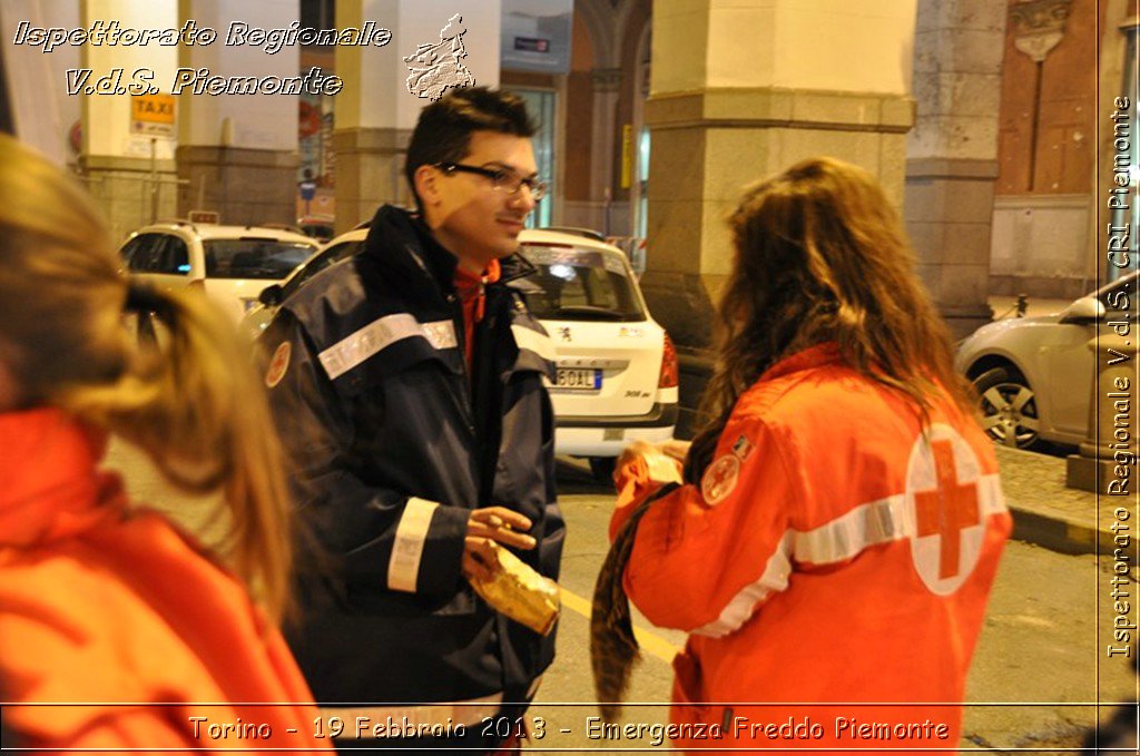 Torino - 19 Febbraio 2013 - Emergenza Freddo Piemonte - Croce Rossa Italiana - Ispettorato Regionale Volontari del Piemonte