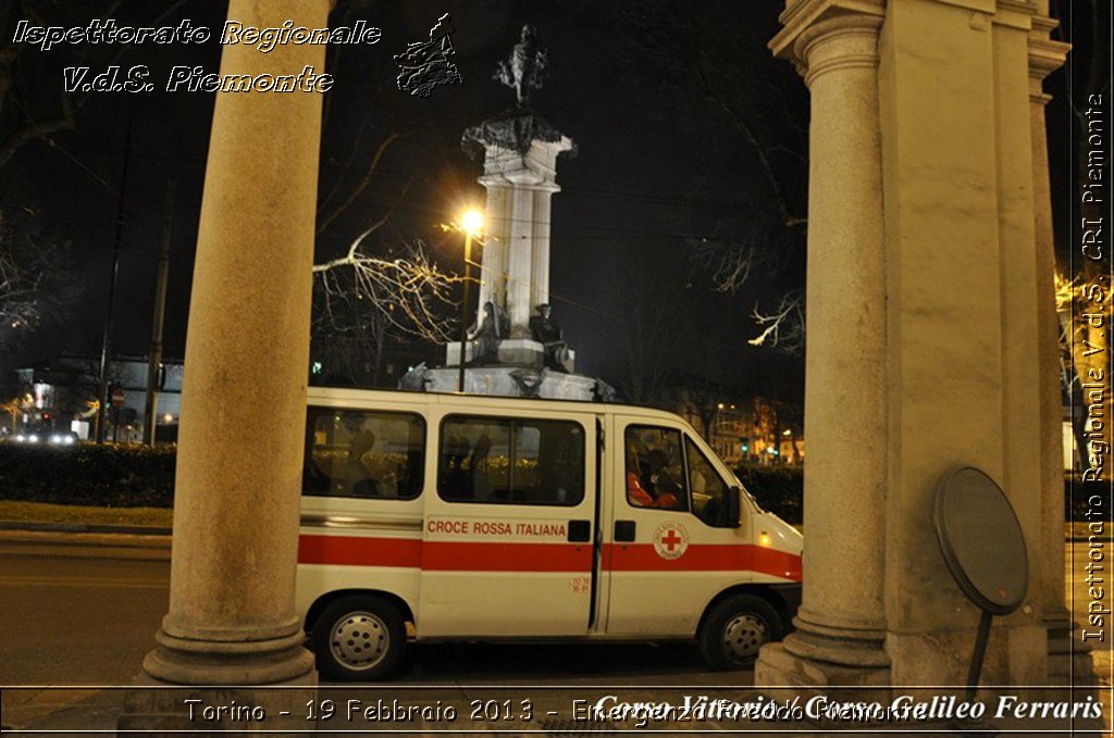 Torino - 19 Febbraio 2013 - Emergenza Freddo Piemonte - Croce Rossa Italiana - Ispettorato Regionale Volontari del Piemonte