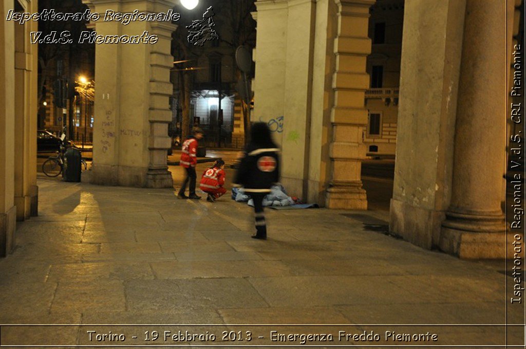 Torino - 19 Febbraio 2013 - Emergenza Freddo Piemonte - Croce Rossa Italiana - Ispettorato Regionale Volontari del Piemonte