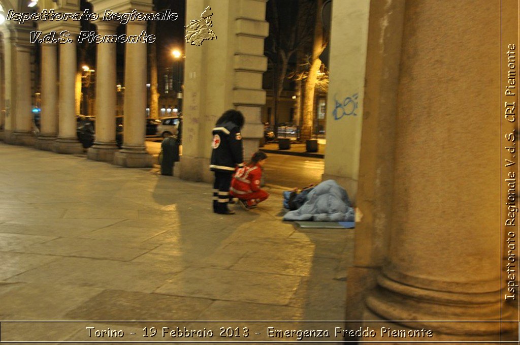 Torino - 19 Febbraio 2013 - Emergenza Freddo Piemonte - Croce Rossa Italiana - Ispettorato Regionale Volontari del Piemonte