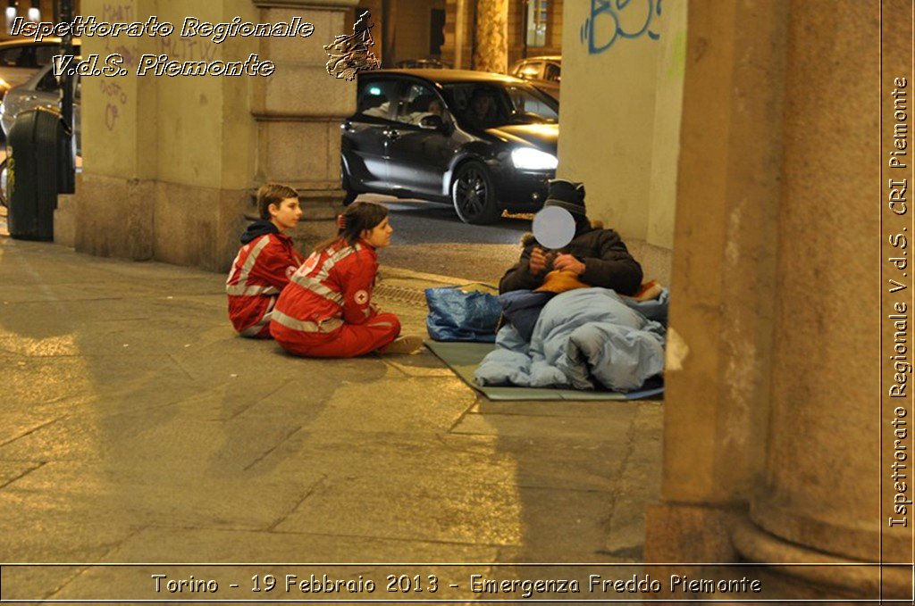 Torino - 19 Febbraio 2013 - Emergenza Freddo Piemonte - Croce Rossa Italiana - Ispettorato Regionale Volontari del Piemonte