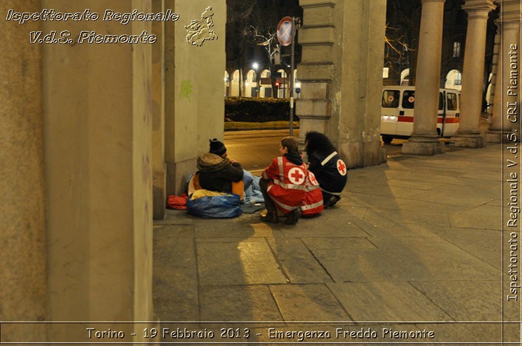 Torino - 19 Febbraio 2013 - Emergenza Freddo Piemonte - Croce Rossa Italiana - Ispettorato Regionale Volontari del Piemonte