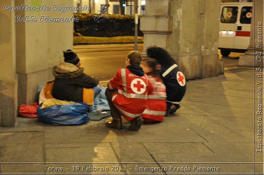 Torino - 19 Febbraio 2013 - Emergenza Freddo Piemonte - Croce Rossa Italiana - Ispettorato Regionale Volontari del Piemonte