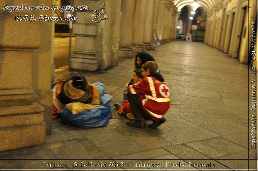 Torino - 19 Febbraio 2013 - Emergenza Freddo Piemonte - Croce Rossa Italiana - Ispettorato Regionale Volontari del Piemonte