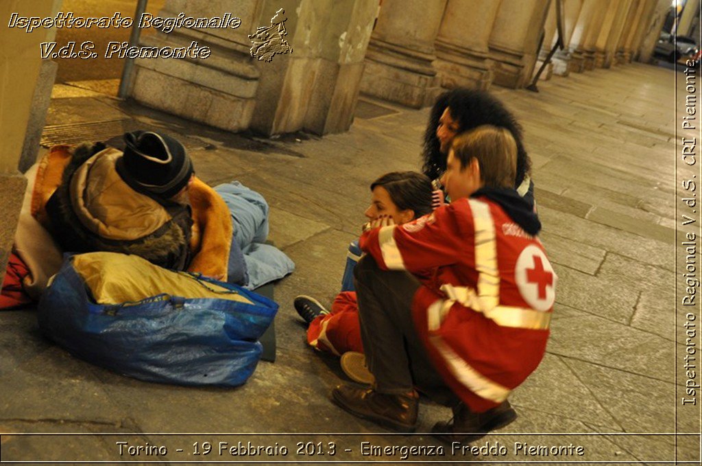 Torino - 19 Febbraio 2013 - Emergenza Freddo Piemonte - Croce Rossa Italiana - Ispettorato Regionale Volontari del Piemonte