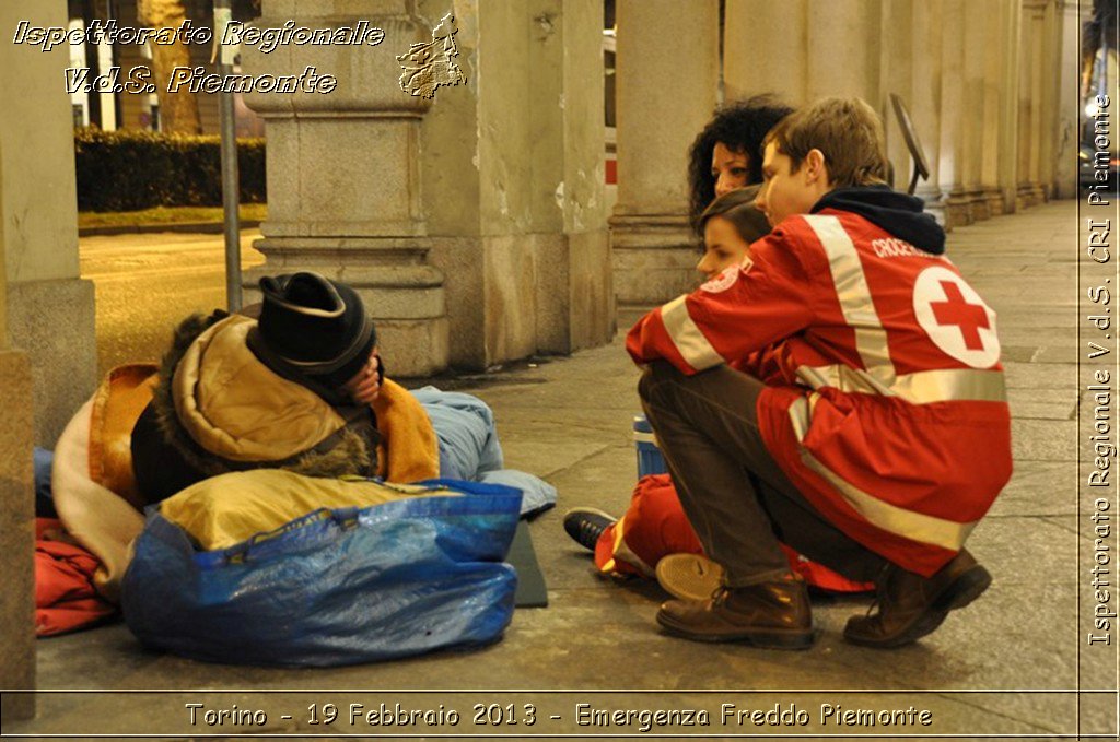 Torino - 19 Febbraio 2013 - Emergenza Freddo Piemonte - Croce Rossa Italiana - Ispettorato Regionale Volontari del Piemonte