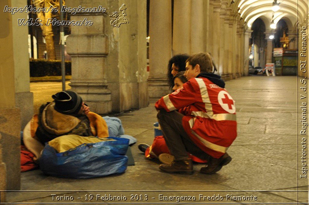 Torino - 19 Febbraio 2013 - Emergenza Freddo Piemonte - Croce Rossa Italiana - Ispettorato Regionale Volontari del Piemonte