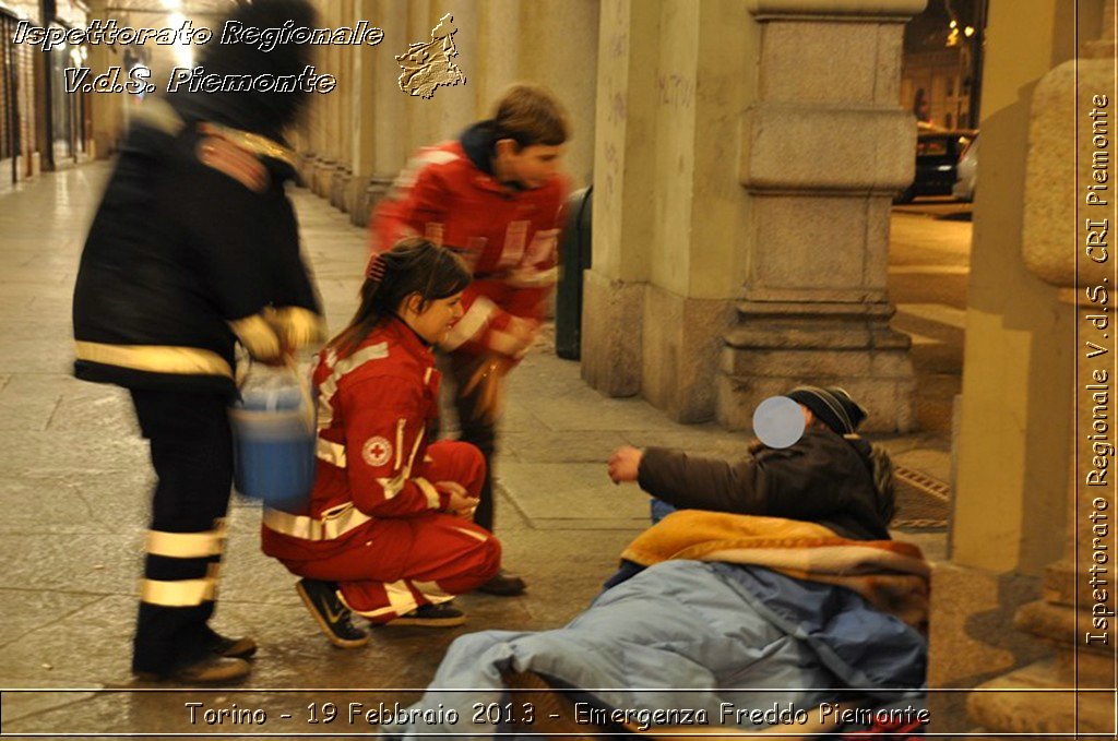 Torino - 19 Febbraio 2013 - Emergenza Freddo Piemonte - Croce Rossa Italiana - Ispettorato Regionale Volontari del Piemonte