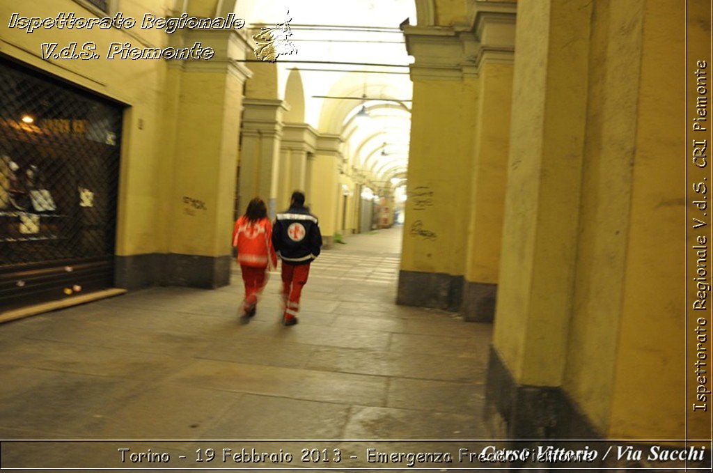 Torino - 19 Febbraio 2013 - Emergenza Freddo Piemonte - Croce Rossa Italiana - Ispettorato Regionale Volontari del Piemonte