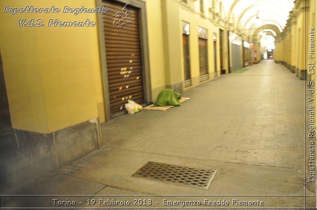 Torino - 19 Febbraio 2013 - Emergenza Freddo Piemonte - Croce Rossa Italiana - Ispettorato Regionale Volontari del Piemonte