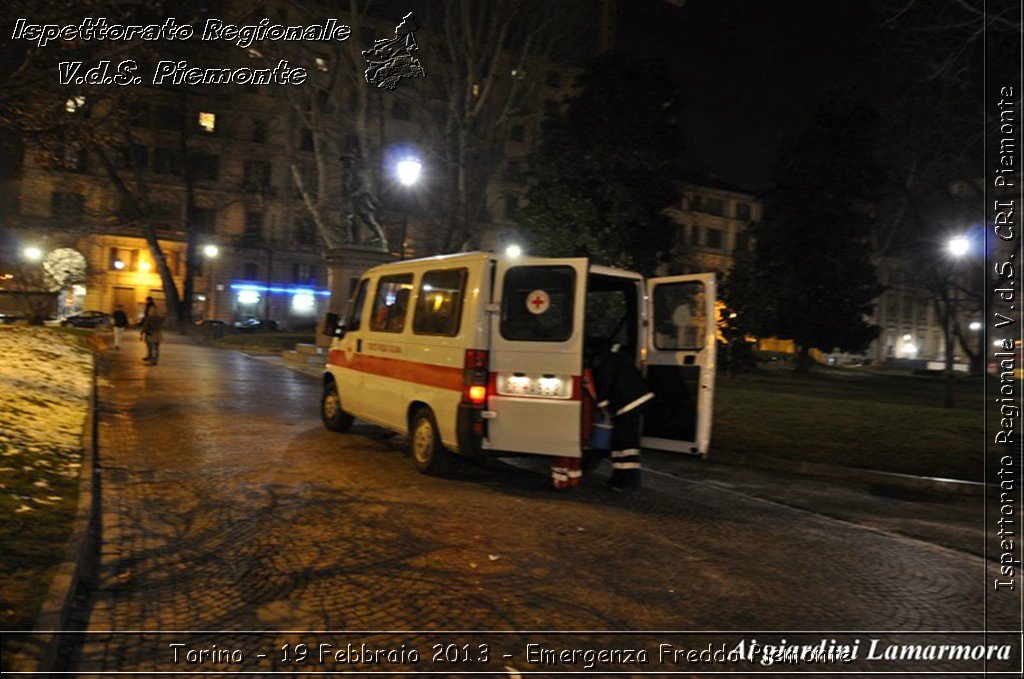 Torino - 19 Febbraio 2013 - Emergenza Freddo Piemonte - Croce Rossa Italiana - Ispettorato Regionale Volontari del Piemonte