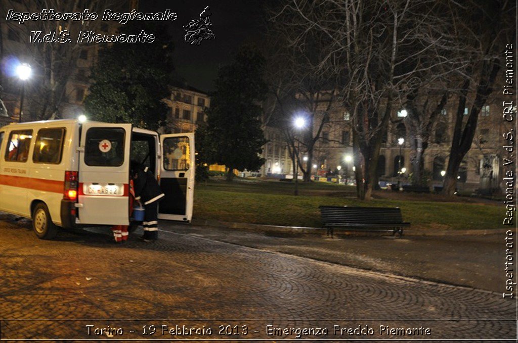 Torino - 19 Febbraio 2013 - Emergenza Freddo Piemonte - Croce Rossa Italiana - Ispettorato Regionale Volontari del Piemonte