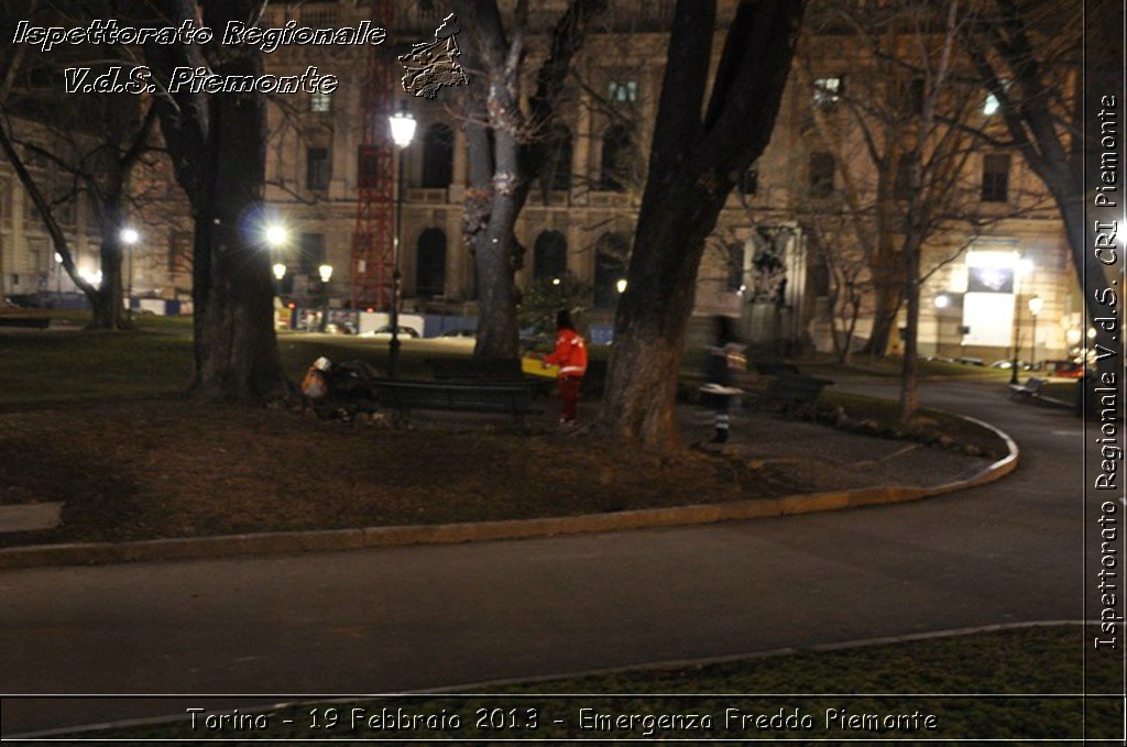 Torino - 19 Febbraio 2013 - Emergenza Freddo Piemonte - Croce Rossa Italiana - Ispettorato Regionale Volontari del Piemonte