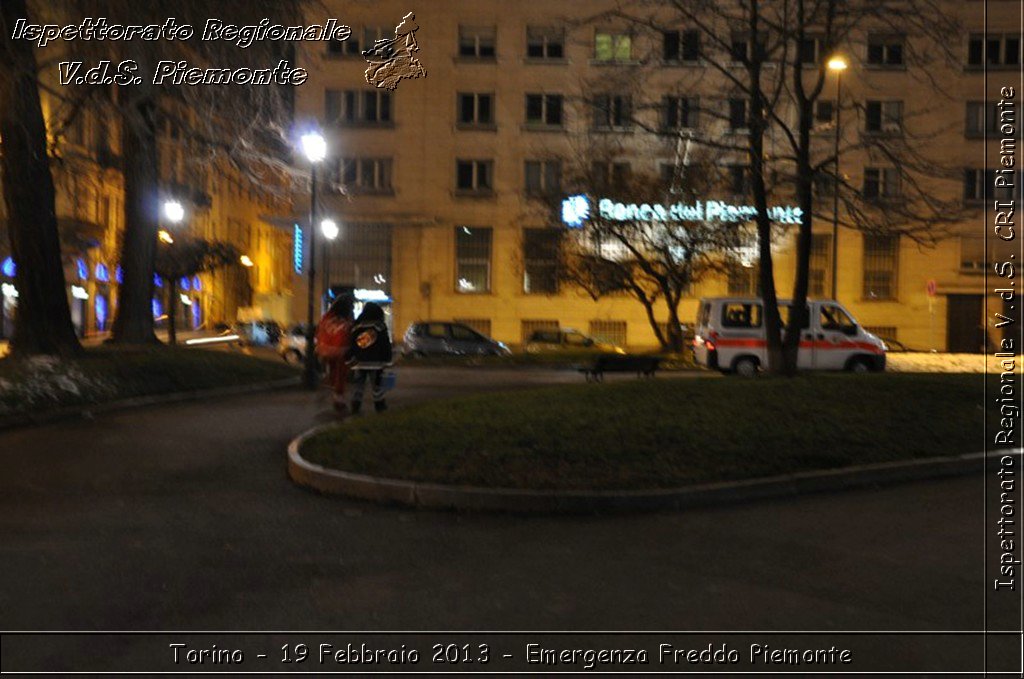 Torino - 19 Febbraio 2013 - Emergenza Freddo Piemonte - Croce Rossa Italiana - Ispettorato Regionale Volontari del Piemonte