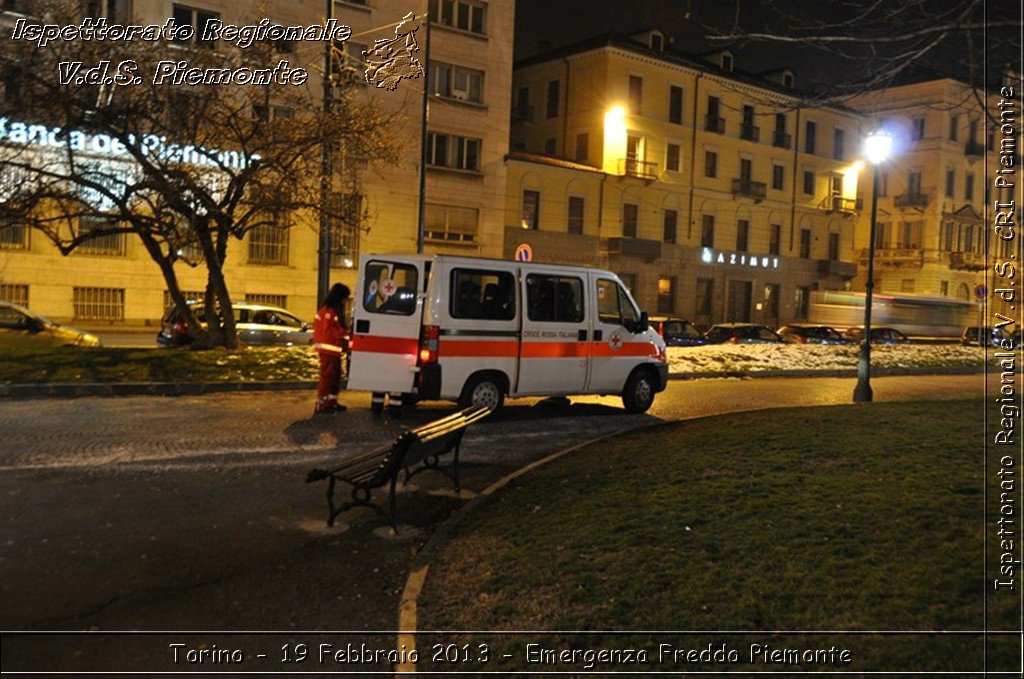 Torino - 19 Febbraio 2013 - Emergenza Freddo Piemonte - Croce Rossa Italiana - Ispettorato Regionale Volontari del Piemonte