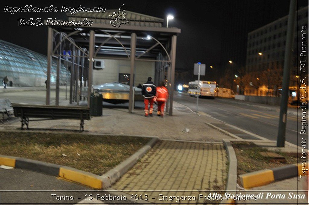 Torino - 19 Febbraio 2013 - Emergenza Freddo Piemonte - Croce Rossa Italiana - Ispettorato Regionale Volontari del Piemonte