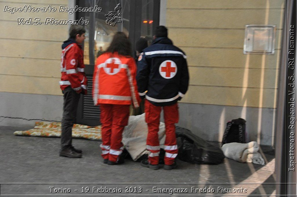 Torino - 19 Febbraio 2013 - Emergenza Freddo Piemonte - Croce Rossa Italiana - Ispettorato Regionale Volontari del Piemonte