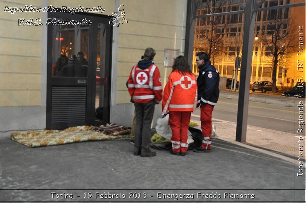 Torino - 19 Febbraio 2013 - Emergenza Freddo Piemonte - Croce Rossa Italiana - Ispettorato Regionale Volontari del Piemonte