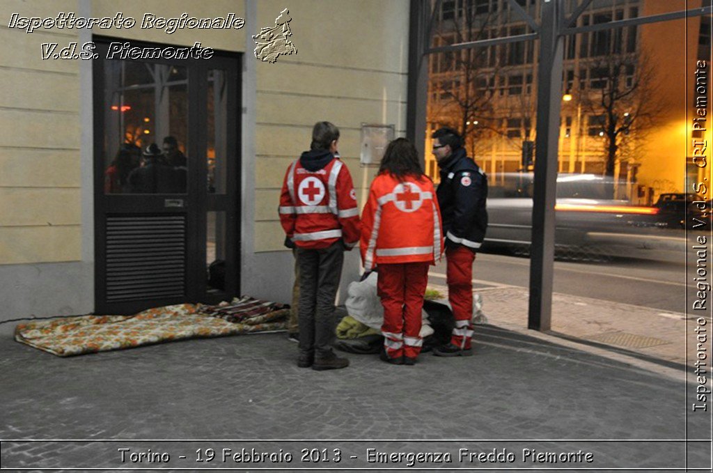 Torino - 19 Febbraio 2013 - Emergenza Freddo Piemonte - Croce Rossa Italiana - Ispettorato Regionale Volontari del Piemonte